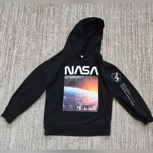 H&M Boys Black NASA Hoodie
